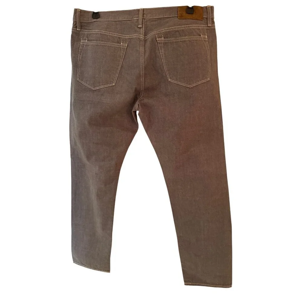 Todd Snyder Mens Jeans Size 38/32 Gray Slim Fit Lightweight Selvedge Japanese